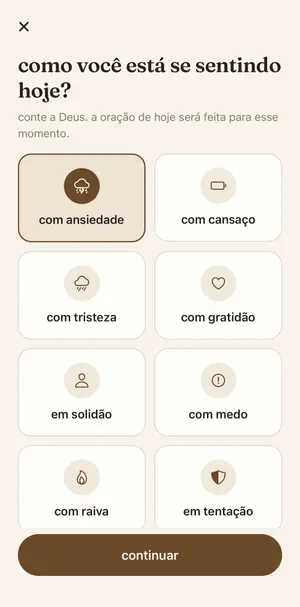 Tela 2 do Pausa com Deus